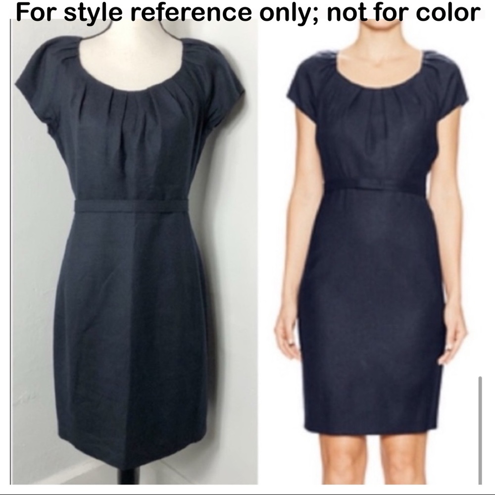 Elie Tahari Teal / Peacock blue green Sheath Dress NWT 14 (retail $298+tax) - Picture 7 of 10